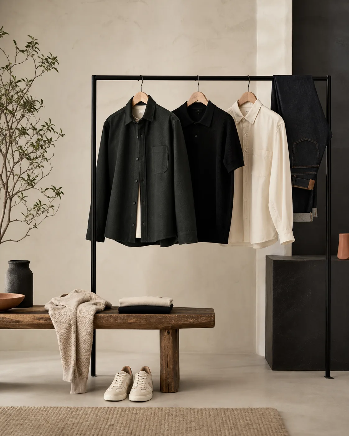 Composição editorial para Roupas masculinas em Pouso Alegre