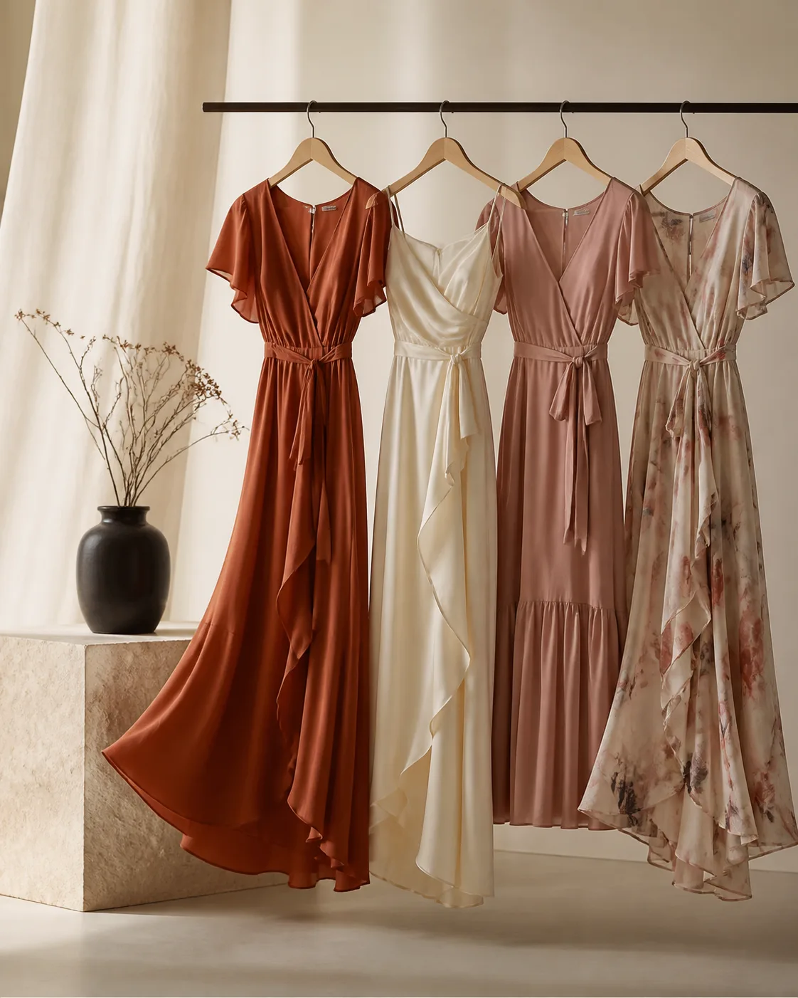 Composição editorial para Vestidos em Pouso Alegre